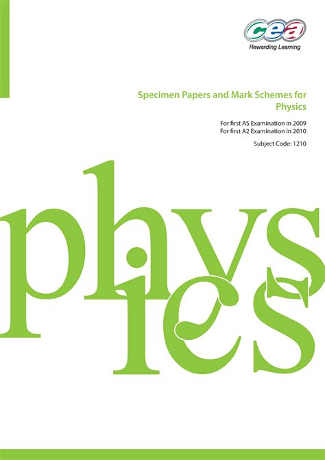 Download Specimen Papers And Mark Schemes For Physics 