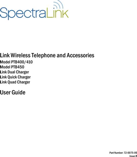 Download Spectralink Telephone User Guide 