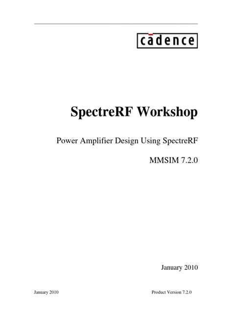 Download Spectrerf User Guide 