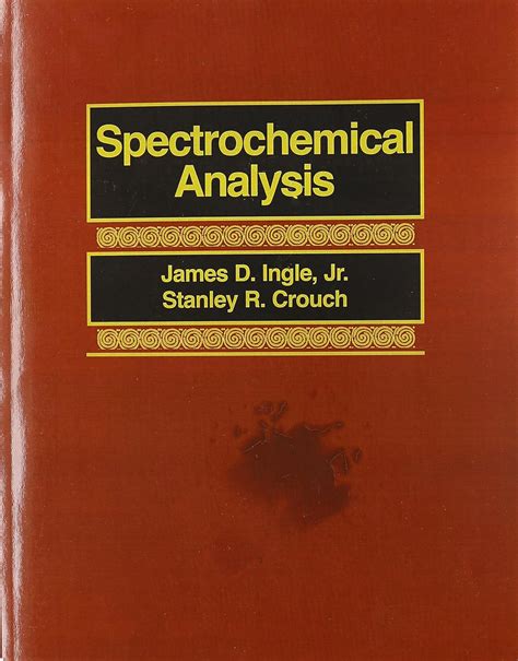 Read Spectrochemical Analysis Ingle Solution 