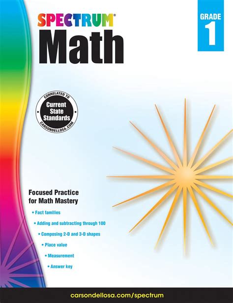 Spectrum 1st Grade Math Workbooks Ages 6 To First Grade Math Books - First Grade Math Books