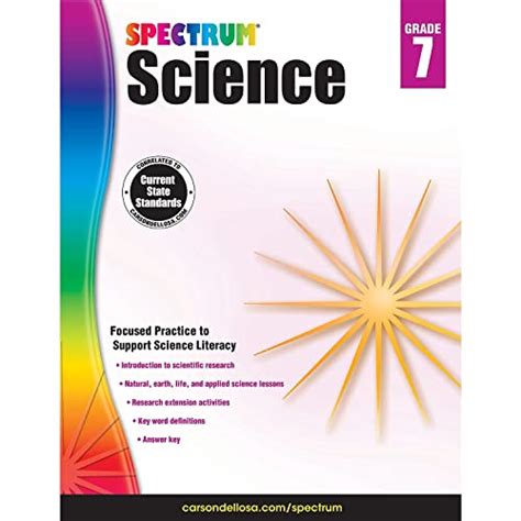 Spectrum 7th Grade Science Workbook Ages 12 To Science Workbook Grade 7 - Science Workbook Grade 7