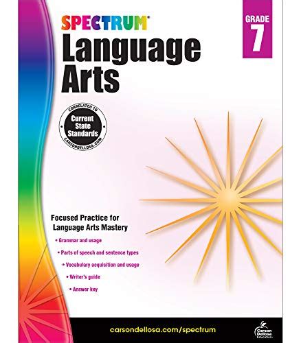 Spectrum Grade 7 Language Arts Workbooks Ages 12 7th Grade Grammar Workbook - 7th Grade Grammar Workbook