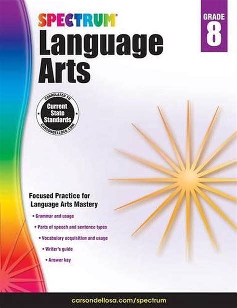 Spectrum Grade 8 Language Arts Workbook Ages 13 8th Grade Vocabulary Book - 8th Grade Vocabulary Book