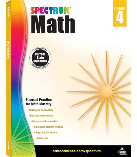 spectrum math 4th grade