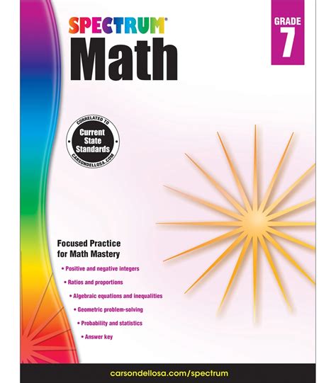 Spectrum Math Grade 7 Worksheets K12 Workbook Spectrum Math Grade 7 Worksheets - Spectrum Math Grade 7 Worksheets
