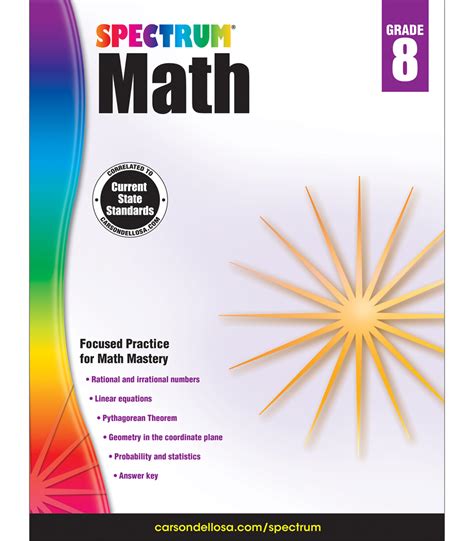 spectrum math grade 8 answer key