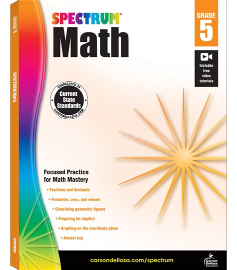 Spectrum Math Workbook Grade 