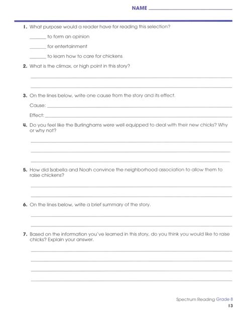 Spectrum Reading Grade 8 Answers Free Download On Spectrum Reading Grade 4 Worksheets - Spectrum Reading Grade 4 Worksheets
