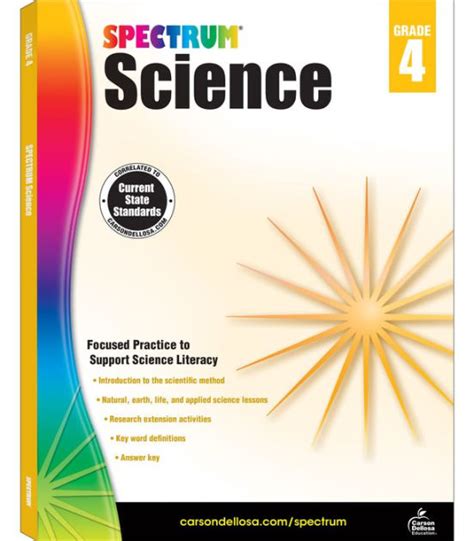 Spectrum Science Grade 4 Paperback Barnes Amp Noble 4th Grade Science Workbook - 4th Grade Science Workbook