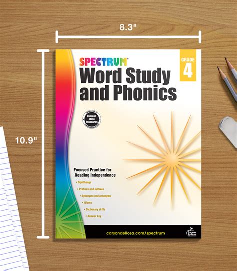 Spectrum Word Study And Phonics Grade 5 Updated Revised