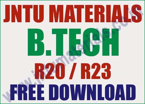 Download Spectrum Jntua Materials 