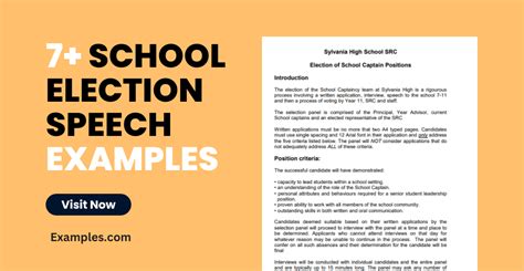 Speech For School Election