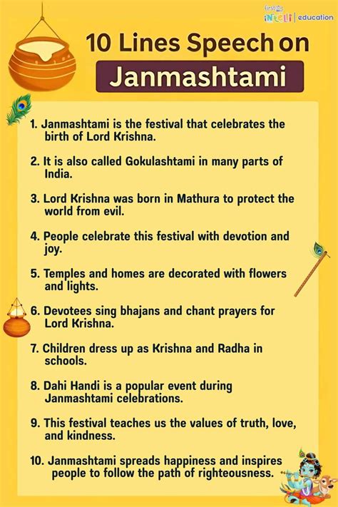 Speech On Janmashtami