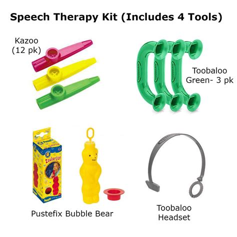 Speech Therapy Equipment List