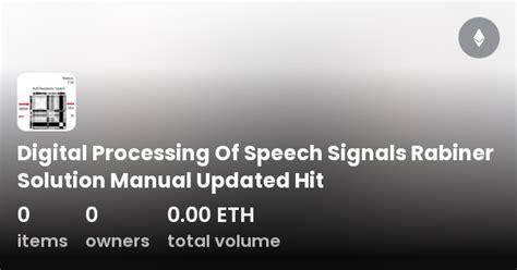 Read Speech Processing Rabiner Solution Manual Somangore 