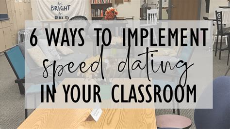 speed dating teaching strategy