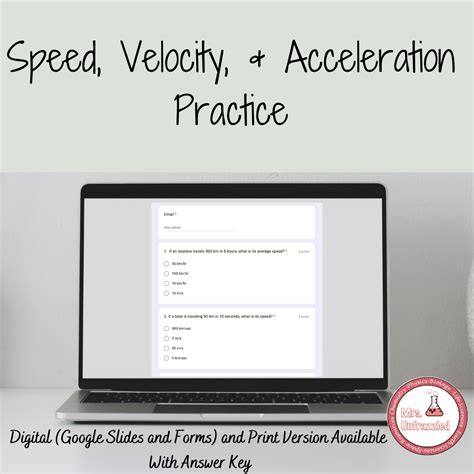 Download Speed And Acceleration Practice Part 1 Concepts 1 