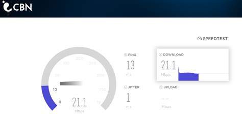 speedtest cbn | Randall Jamal Maglaya Facebook