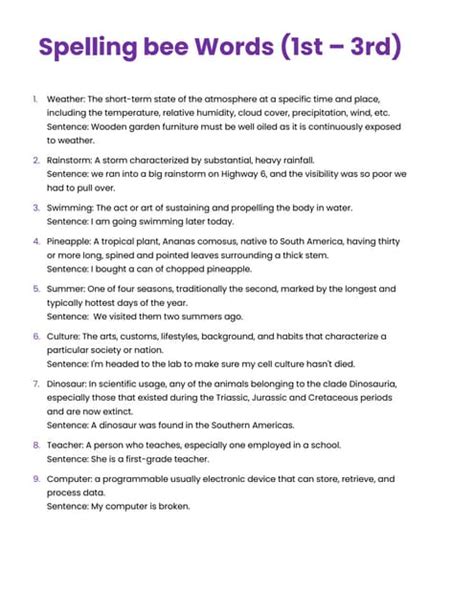 Spelling Bee Script
