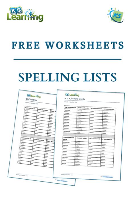 Spelling Lists Sight Words K5 Learning Sight Word Worksheets First Grade - Sight Word Worksheets First Grade