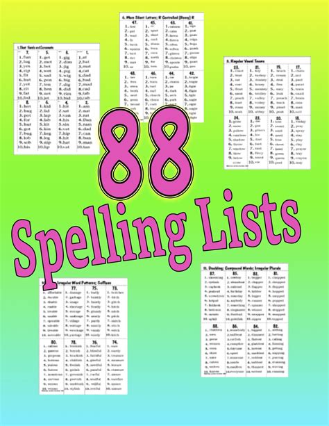 spelling patterns