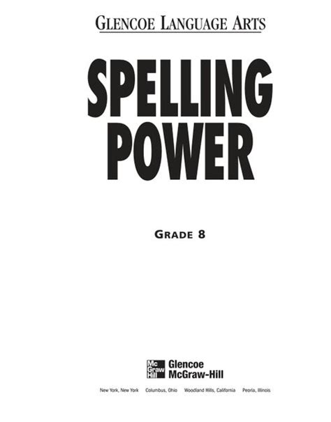Spelling Power Grade 8   Pdf Spelling Power Workbook Umm Assad Home School - Spelling Power Grade 8