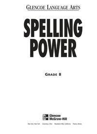 Spelling Power Grade 8 Powellu0027s Books Spelling Power Grade 8 - Spelling Power Grade 8