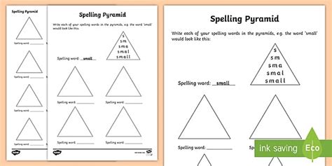 Spelling Pyramid Teacher Made Twinkl Word Pyramids Worksheet - Word Pyramids Worksheet
