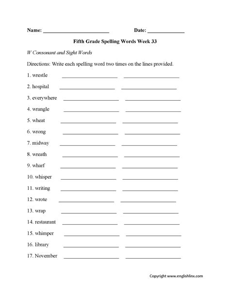 Spelling Test And Practice With 6th Grade List 6th Grade Spelling List - 6th Grade Spelling List