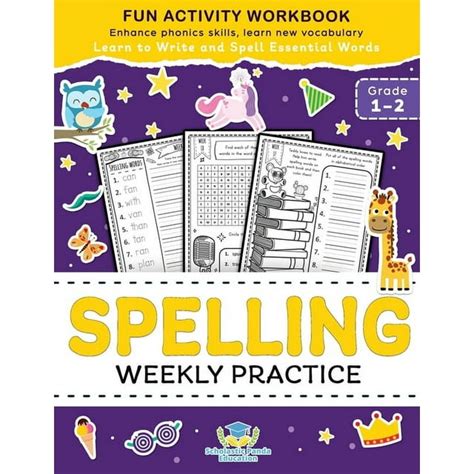spelling weekly practice for 1st 2nd grades activ