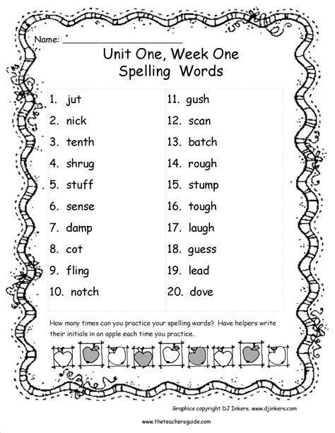 Spelling Words 5th Grade 5th Grade Spelling Words List - 5th Grade Spelling Words List