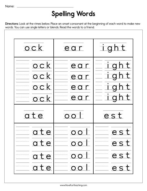 Spelling Worksheets All Kids Network Spelling Sentence Worksheet - Spelling Sentence Worksheet