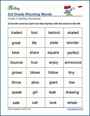 Spelling Worksheets For Grade 3 K5 Learning 3rd Grade Spelling Word List - 3rd Grade Spelling Word List