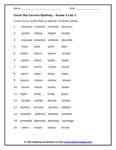 Spelling Worksheets For Grade 4   Pdf 4th Grade Spelling Worksheets Pdf Essential Skills - Spelling Worksheets For Grade 4