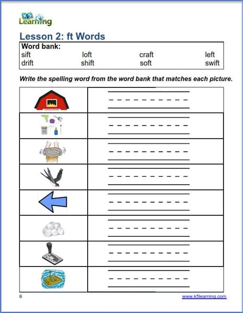 Spelling Worksheets K5 Learning Spelling Workbooks Grade 1 - Spelling Workbooks Grade 1