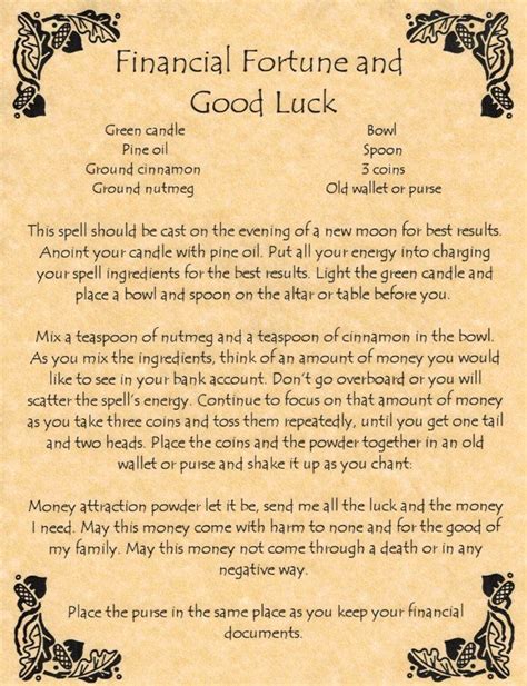 spells for good luck