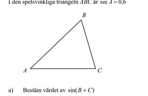 spetsvinklig triangel