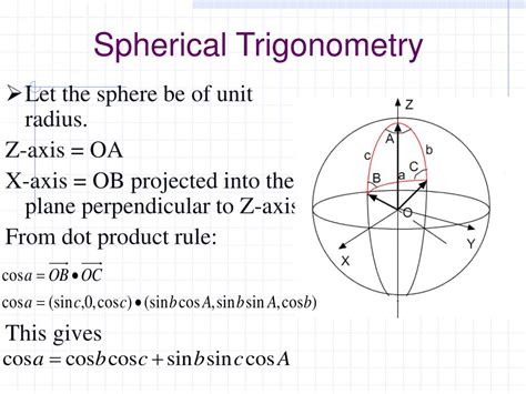 Spherical Trigonometry