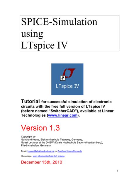Full Download Spice Simulation Using Ltspice Iv 