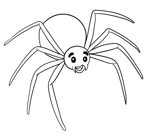 Spider Coloring Pages Printable Free And Realistic Printable Picture Of A Spider - Printable Picture Of A Spider