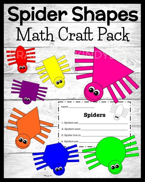Spider Shapes Math Game The Excellent Educator Spider Math - Spider Math