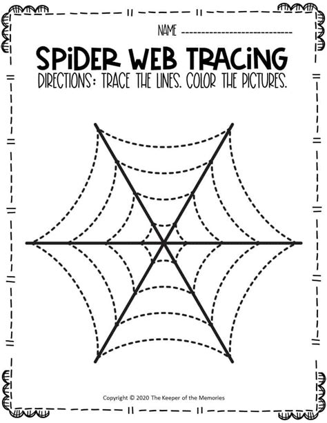 Spider Webs Preschool Halloween Tracing Worksheets Halloween Spider Coloring Worksheet Preschool - Halloween Spider Coloring Worksheet Preschool