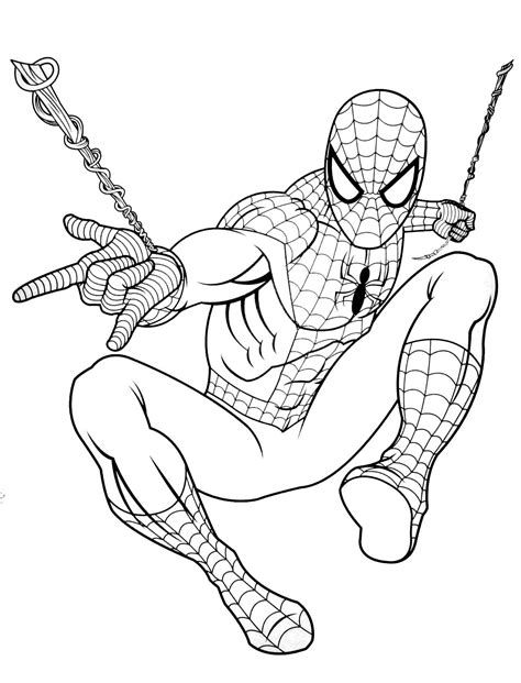 spiderman coloring sheet
