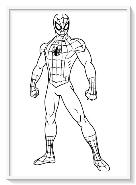 Spiderman Para Pintar