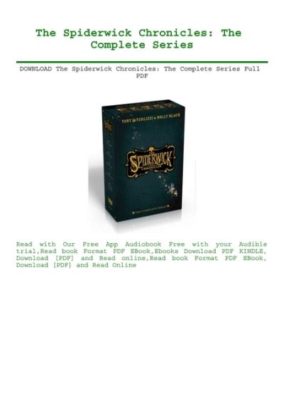 Full Download Spiderwick Chronicles Pdf 
