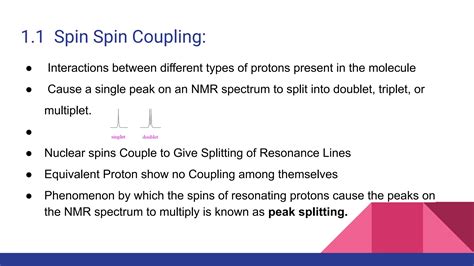Spin Spin Coupling