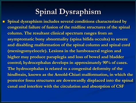 spinal dysraphism nbme 7