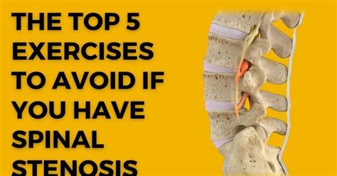 spinal stenosis exercises to avoid