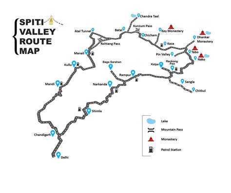 Spiti Valley Map